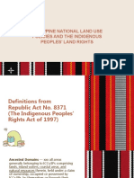 Philippine Land Use Policies and Indigenous Peoples' Rights to Ancestral Domains