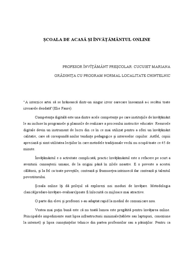 0 Scoala de Acasa PDF