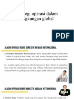 Strategi Operasi Dalam Lingkungan Global