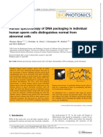 Journal of Biophotonics - 2009 - Huser - Raman Spectroscopy of DNA Packaging in Individual Human Sperm Cells Distinguishes