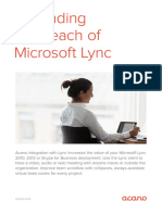 Acano Lync Integration Solution Sheet April2015