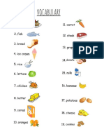 1 Food Vocabulary Matching