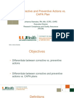 Corrective Action, Preventive Actions, 7 Steps of CAPA PDF