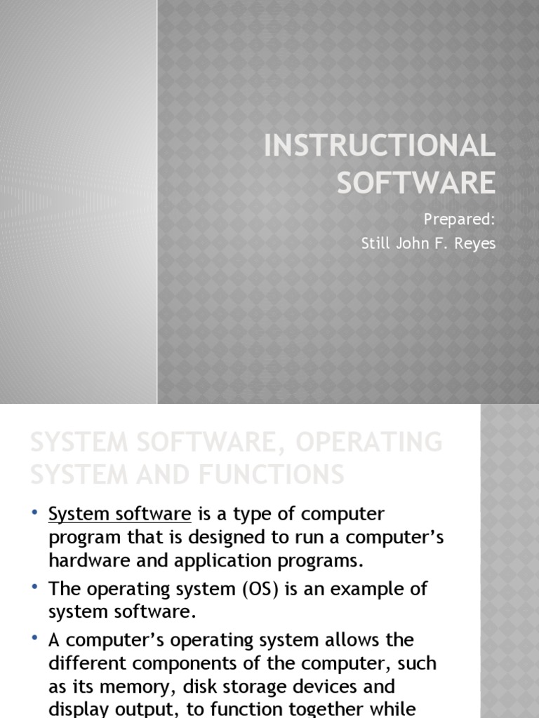 Types of Instructional Software Explained | PDF | Simulation | Computer ...