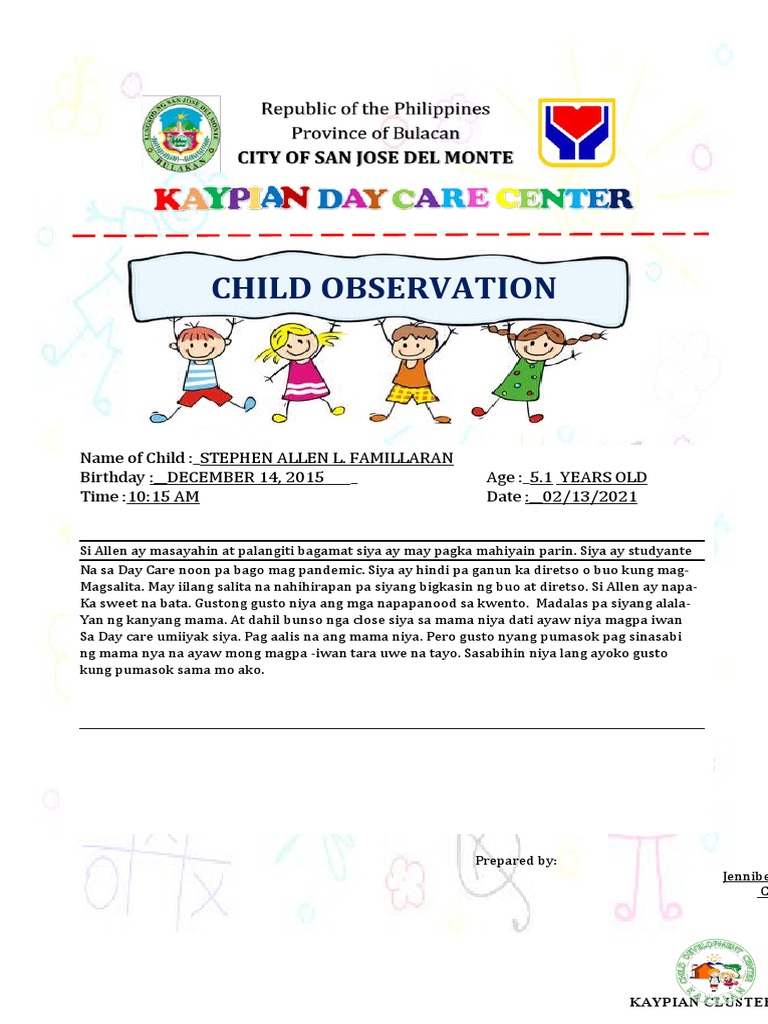 6 ANALYSIS of CHILD 3 1 | PDF