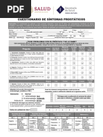 25.cuestionario Iciq - SF | PDF
