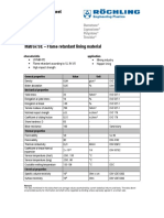 Flame retardant lining material technical data sheet