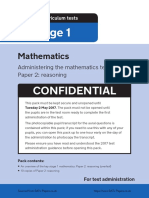 ks1 Mathematics 2017 Paper 2 Administration Guide