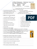 Romeo Juliet - Worksheets PDF