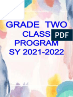 Class Program - Grade 2-Final