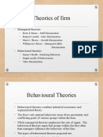 Vdocuments - MX - Behavioural Theories of The Firm
