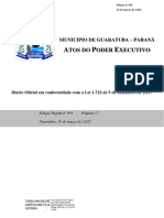 Tos Do Oder Xecutivo: Municipio de Guaratuba - Paraná