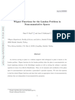 Wigner Functions For The Landau Problem in Noncommutative Spaces