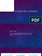 Etapas Del Control