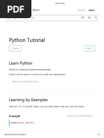 w2 - Python Tutorial