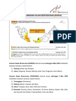 02 Mac 2023 - Kemaskini Amaran Hujan Berterusan (Buruk) 11.55am