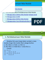 Pertidaksamaan Nilai Mutlak