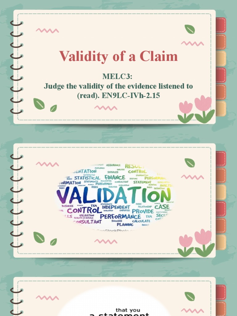 Validating Claims and Evidence | PDF | Traffic Collision | Traffic