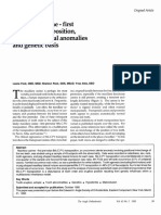 Maxillary canine- first premolar transposition, associated dental anomalies and genetic basis