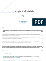 Ecologie Industriala: Prof. Dr. Ing. Anca Duta