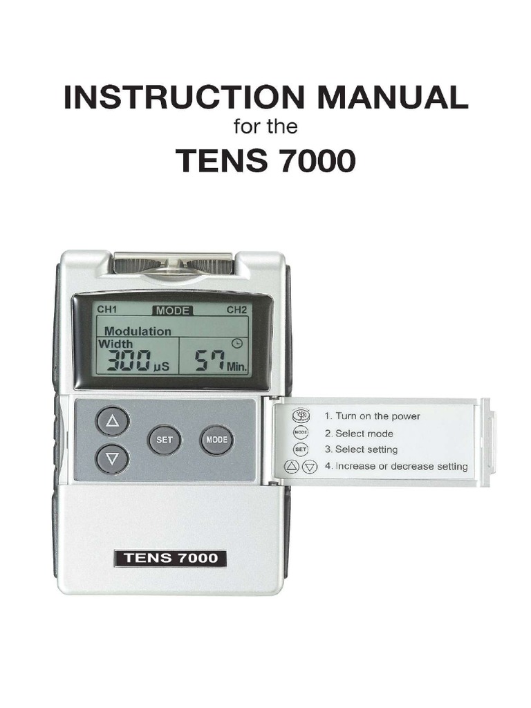 TENS Unit Manual PDF
