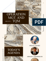 opERATION MGT. AND TQM 1