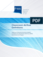 PHSS Clarity of GMP Guidance Notes Cleanroom Airflow Definitions