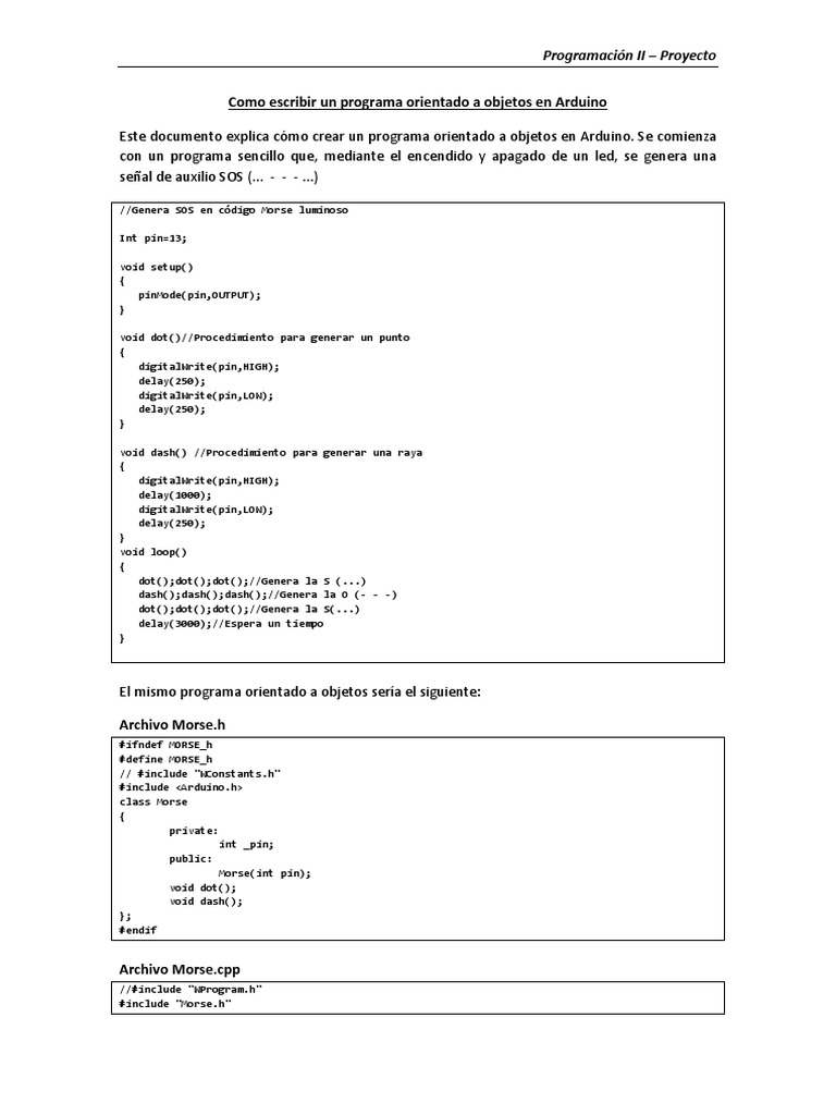 Libreria Arduino Programacion C++ | PDF | Arduino | Tecnología digital