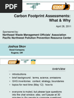 C B F I A Carbon Footprint Assessments: What & Why What & Why