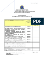 Lista de verificação para compras e serviços