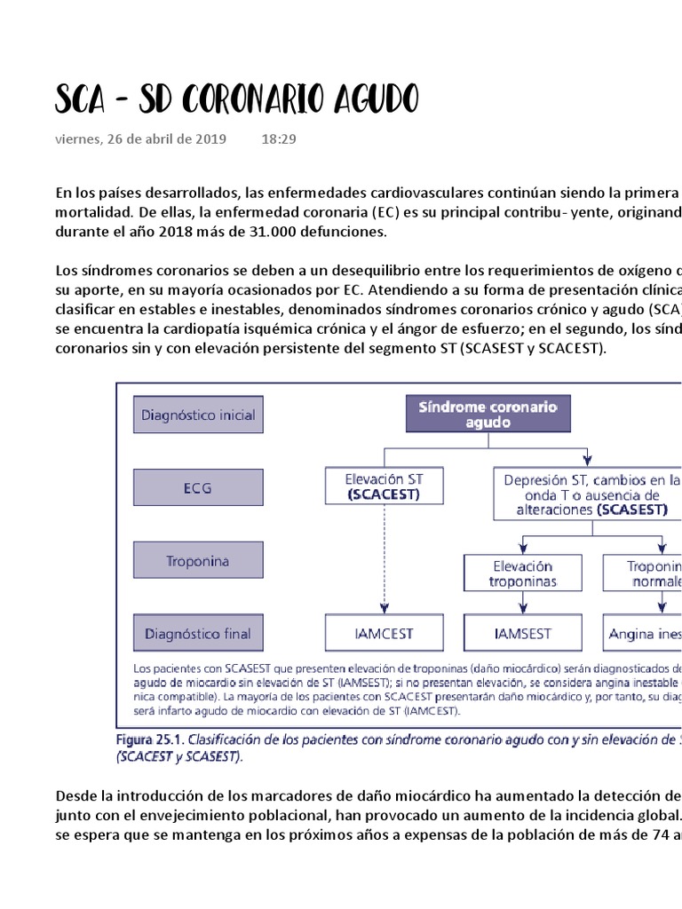 Enfermedades Cardiovasculares y SCA | PDF | Infarto de miocardio ...