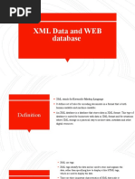 XML and Web Database