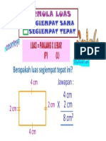 Luas Segiempat Sama, Tepat (1 PC)