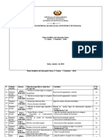 Plano Analítico de Educação Física 2a Classe