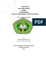 Portofolio Siswa Refleksi