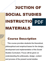 Revised COURSE OUTLINE IN SOCIAL STUDIES 202 PSSIM