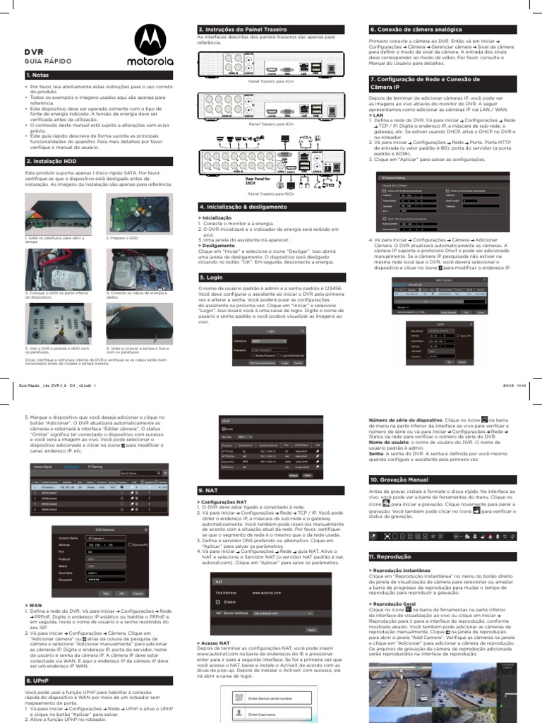 Quick Installation Manual Lite DVR 4 8 16 CH v3 PDF