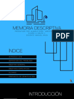 Diseño IV Memoria Descriptiva 1