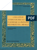 Colección de Estudios de Derecho Civil en Homenaje A La Profesora Inés Pardo de Carvallo