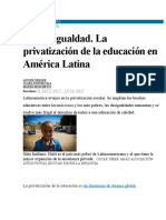 Privatización de La Educacion en America Latina