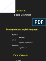 Basic Grammar (Lecture 1)