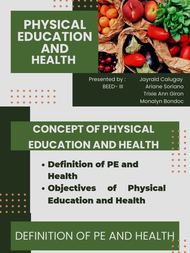 Physical Education and Health Overview | PDF | Physical Fitness | Endurance