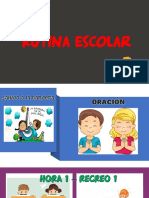 RUTINA ESCOLAR (Pictogramas)