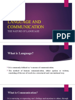 Language and Communication