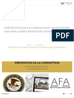 Prévention de La Corruption: Benchmark Des Meilleures Pratiques Internationales