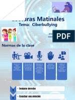 Lectura Matinal Ciberbullying 23 Al 27 Agosto