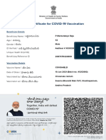 Markandeya Raju Covishield Vaccine Certificate