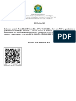 Questionário de Proficiência Inglês A2 (2023.1) - Declaração Aprovação 1217