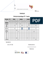 Calendarizacao Das Aprendizagens - 1 - S