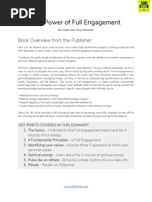 Power of Full Engagement v.1 PDF
